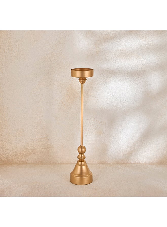 Home Box Gold Decorative Pillar Candle Holder for Home - Image 2